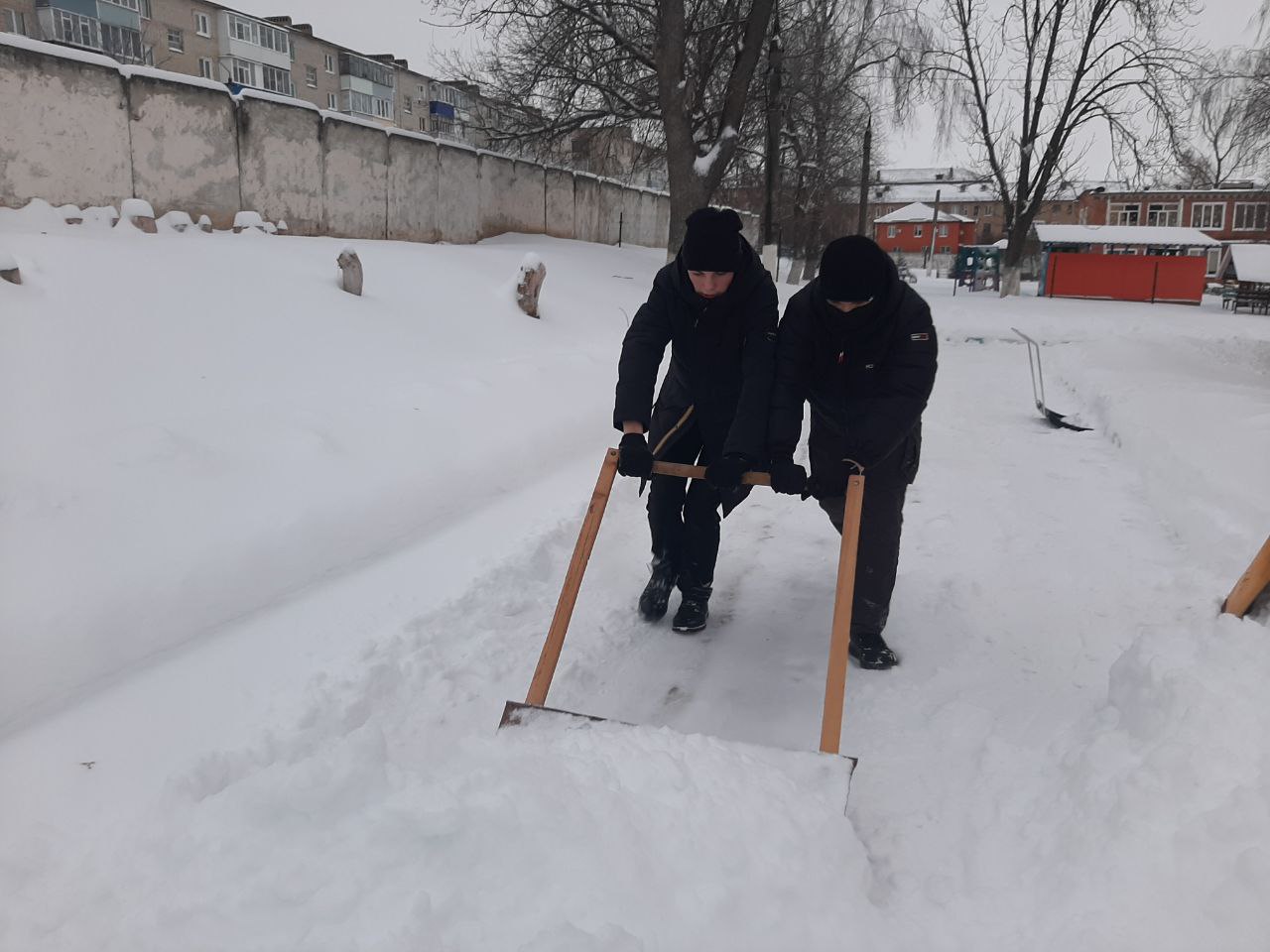 Снежный десант.