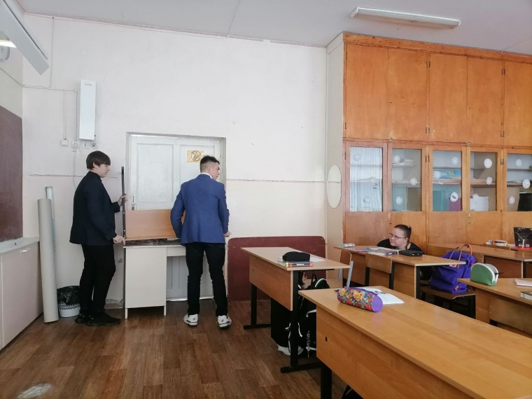 Тренировка в гимназии.